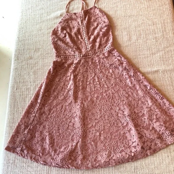 dry goods pink dress Pink dry goods mini dress, worn once
